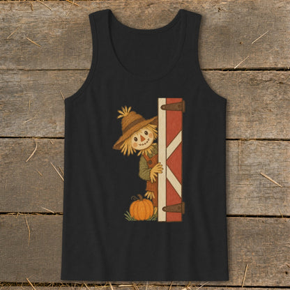 Peeking Scarecrow Tank Top