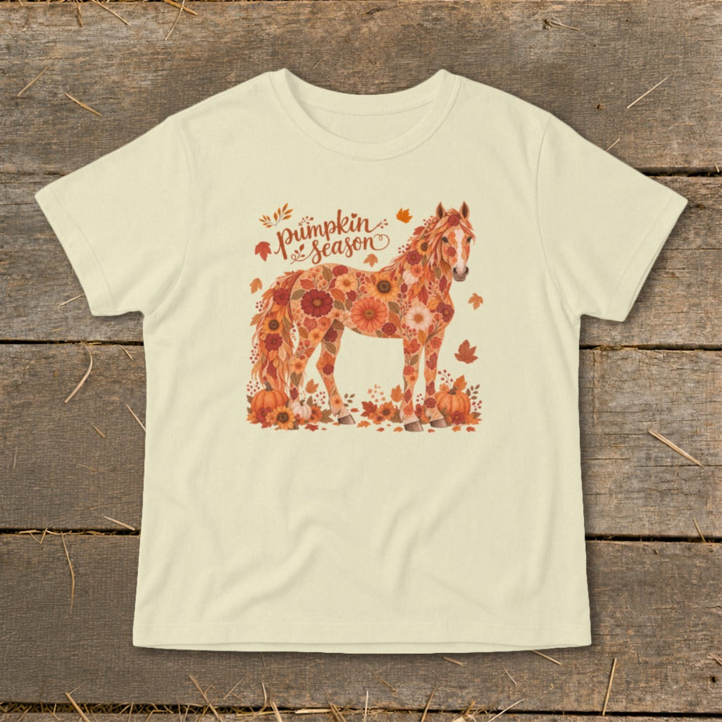 Fall Floral Horse Infant Tee