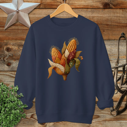Autumn Harvest Corn Embroidery Sweatshirt product