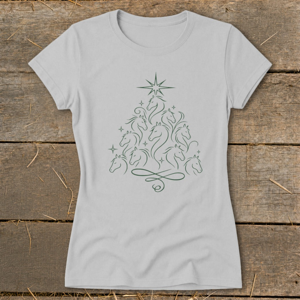 Elegant Horse Tree Ladies Tee