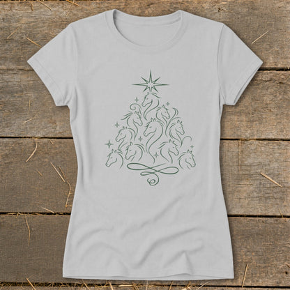 Elegant Horse Tree Ladies Tee