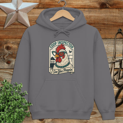 Coop Inspector I See You Peepin Chicken Hoodie