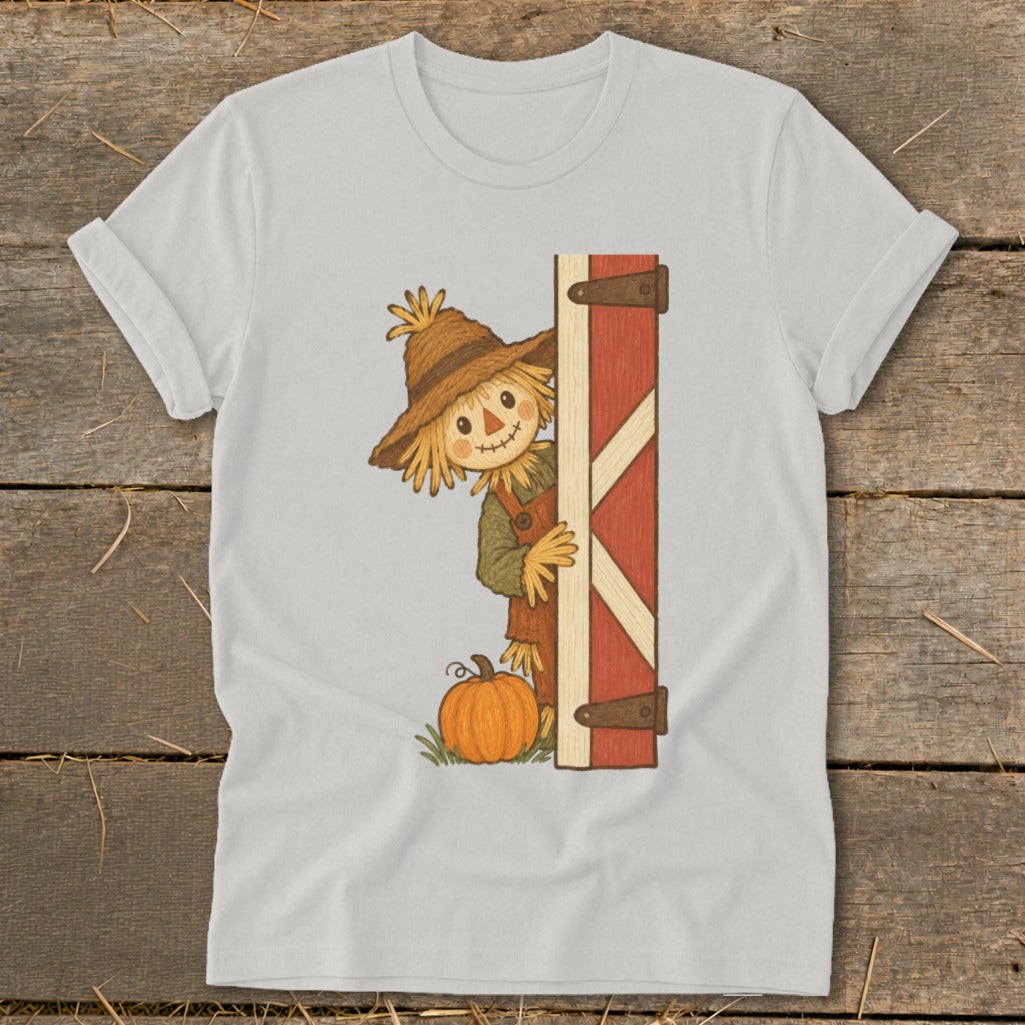 Peeking Scarecrow Softstyle Tee