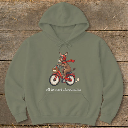 Off To Start a Brouhaha Hoodie
