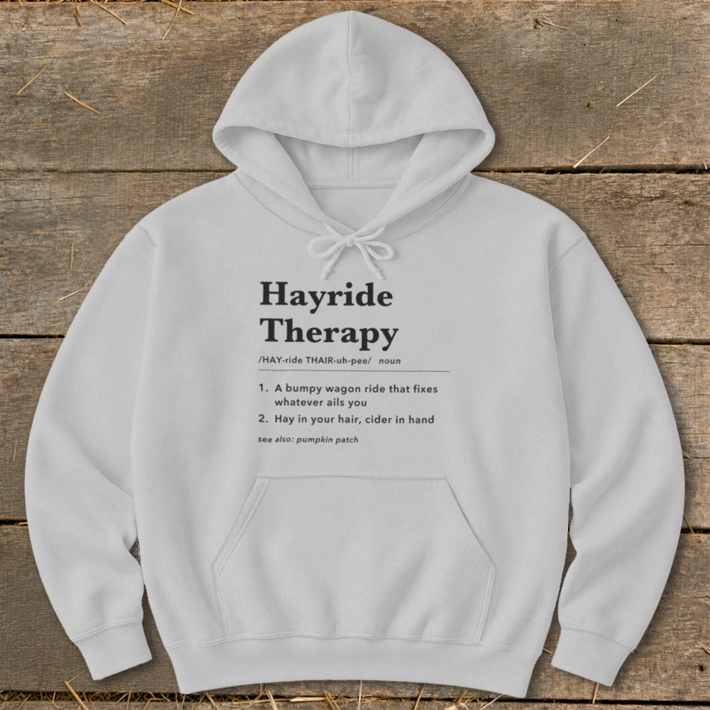 Hayride Therapy Definition Hoodie