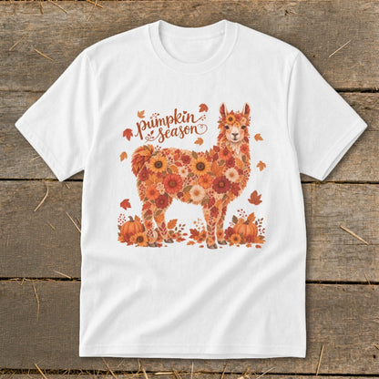 Fall Floral Llama Youth Tee
