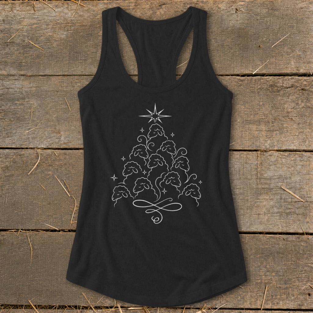 Elegant Sheep Tree Racerback Tank
