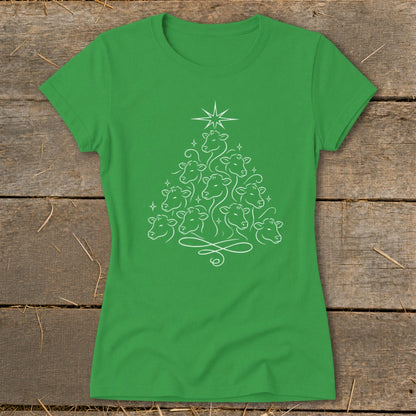 Elegant Cow Tree Ladies Tee