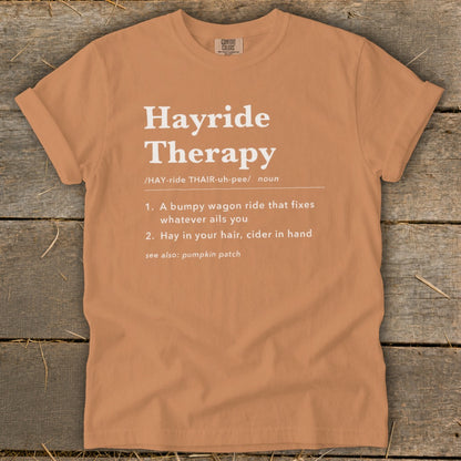 Hayride Therapy Definition Signature Tee