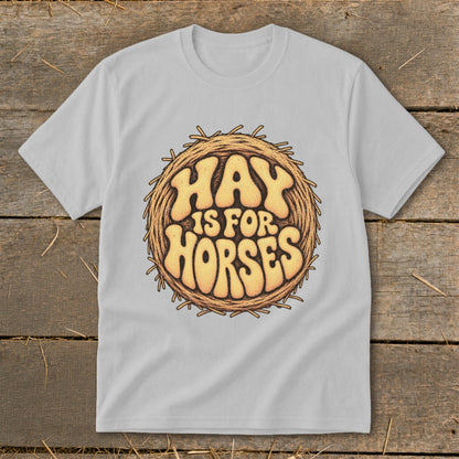 Hay Is For Horses Round Bale Youth Tee