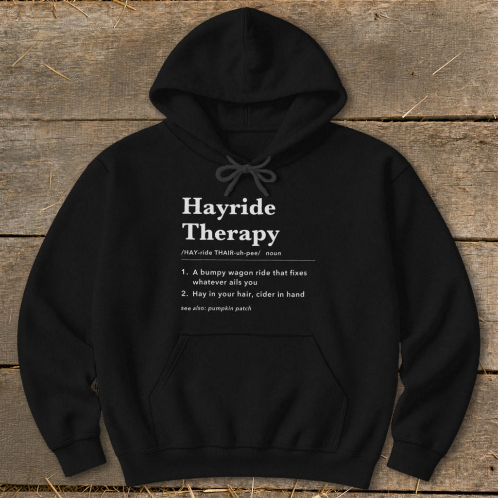 Hayride Therapy Definition Hoodie