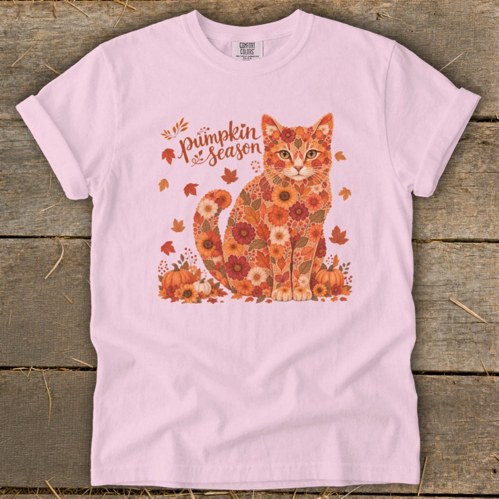 Fall Floral Cat Signature Tee