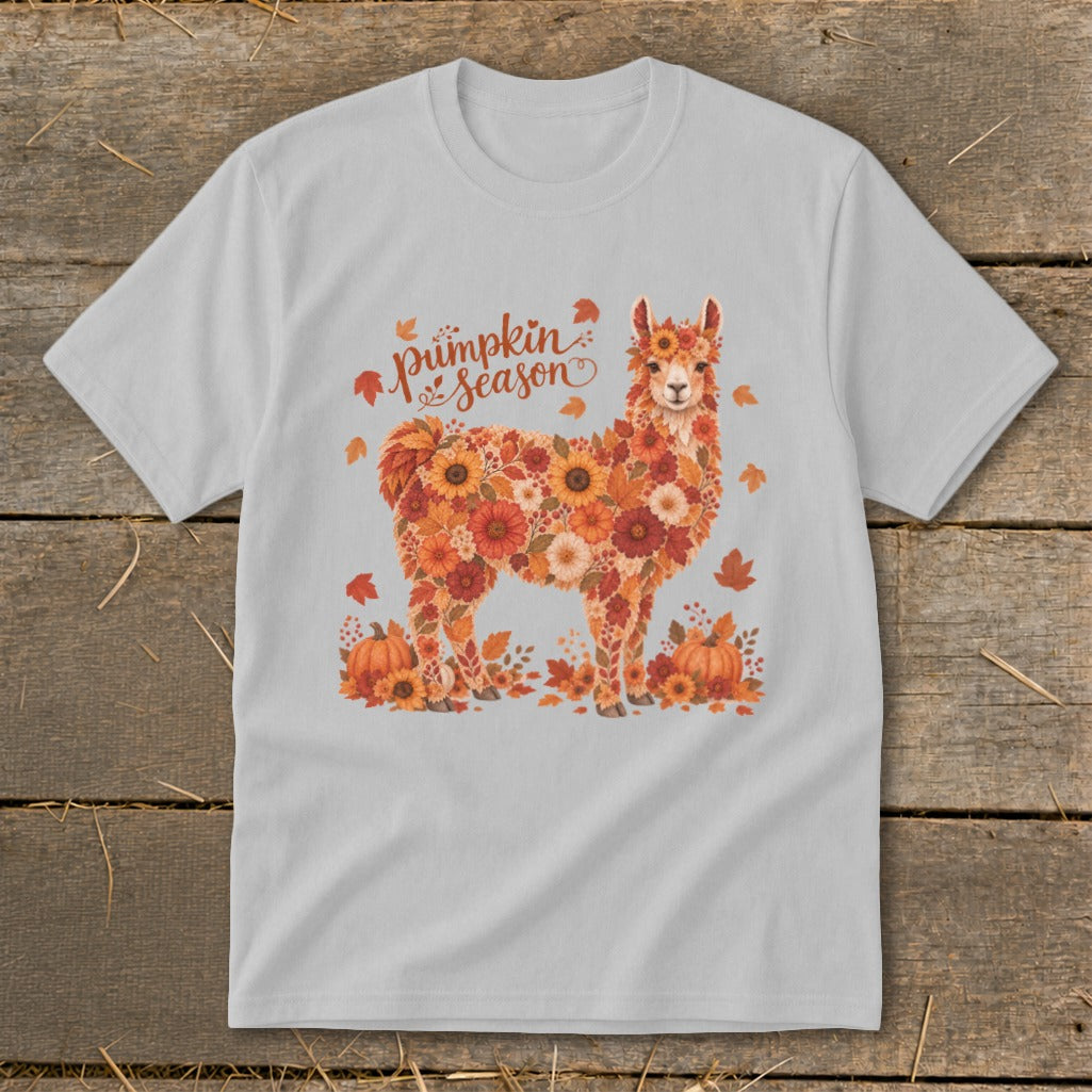 Fall Floral Llama Youth Tee