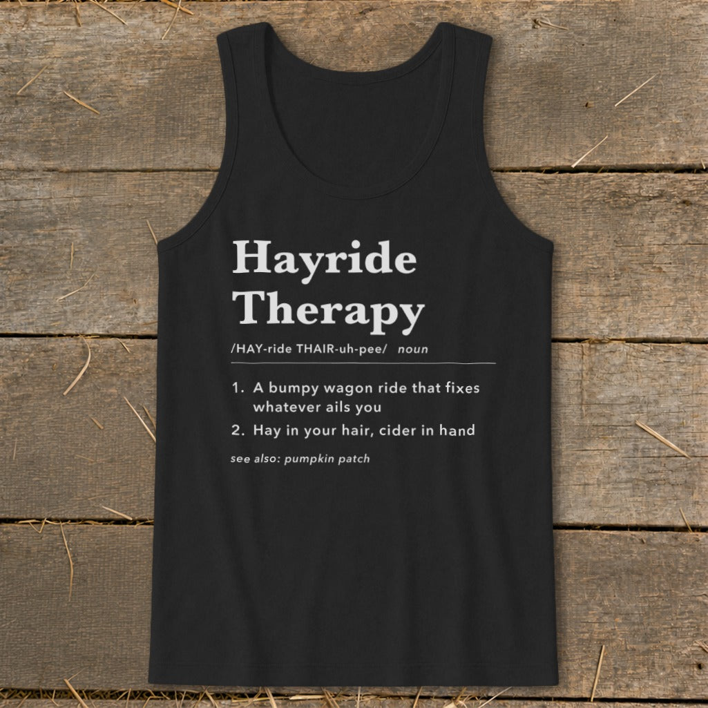 Hayride Therapy Definition Tank Top