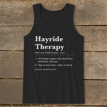 Hayride Therapy Definition Tank Top