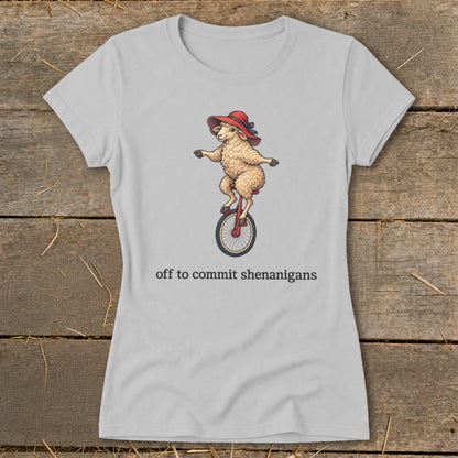 Off To Commit Shenanigans Ladies Tee
