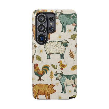 Folksy Farm Animals Phone Case