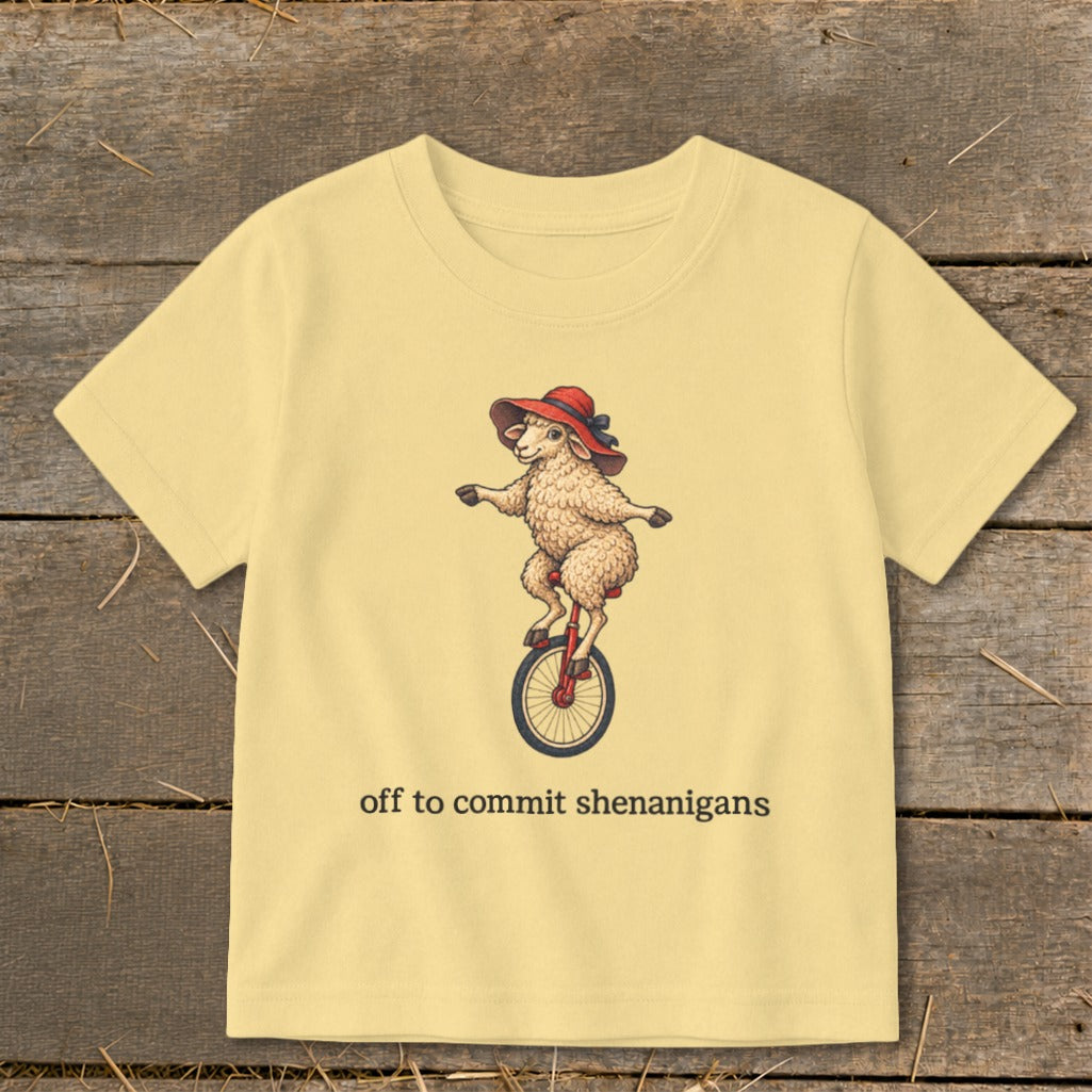 Off To Commit Shenanigans Toddler Tee