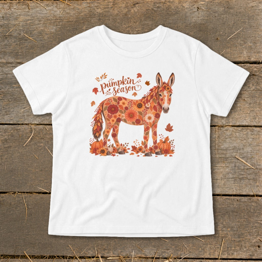 Fall Floral Donkey Infant Tee