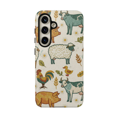 Folksy Farm Animals Phone Case