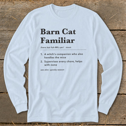 Barn Cat Familiar Definition Long Sleeve Tee