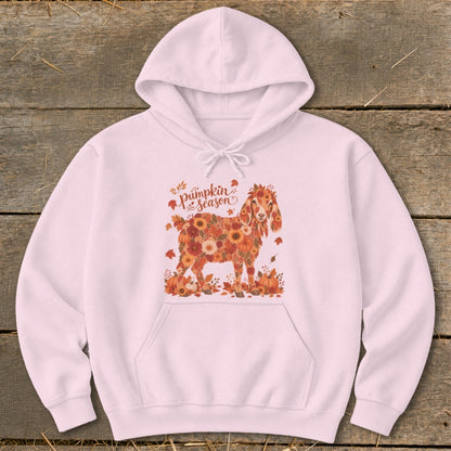 Fall Floral Nubian Goat Hoodie