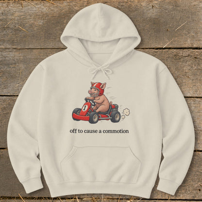 Off To Cause a Commotion Hoodie