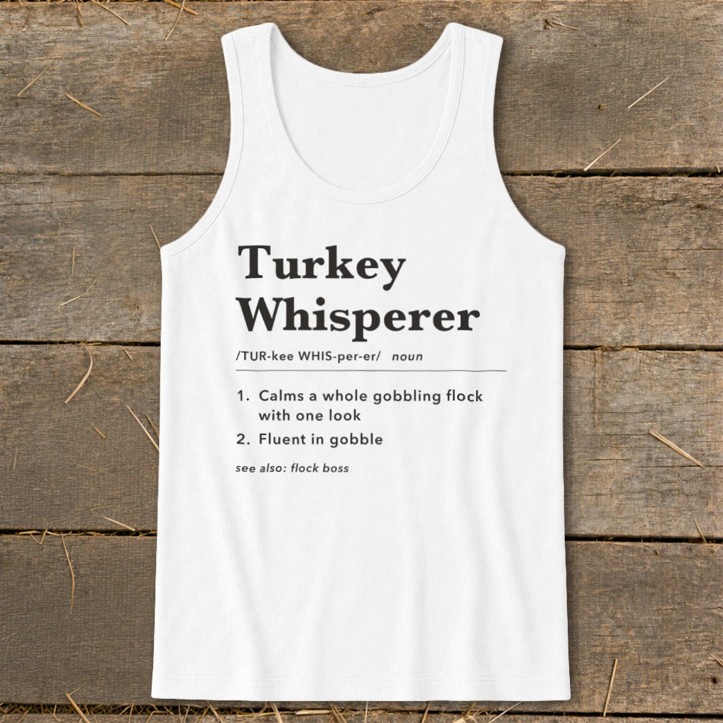 Turkey Whisperer Definition Tank Top