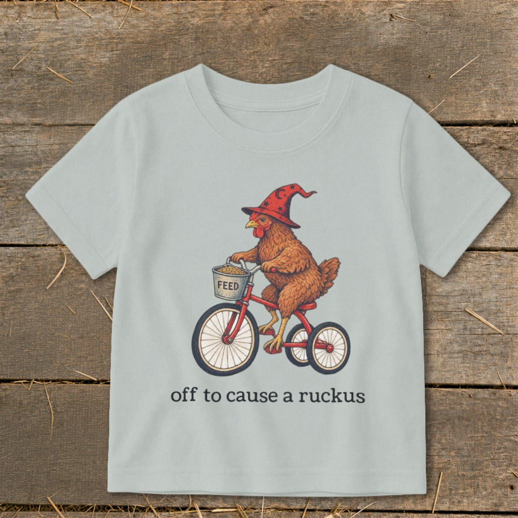 Off To Cause a Ruckus Toddler Tee