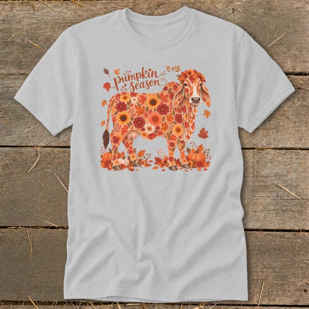 Fall Floral Brahman Cow Classic Tee