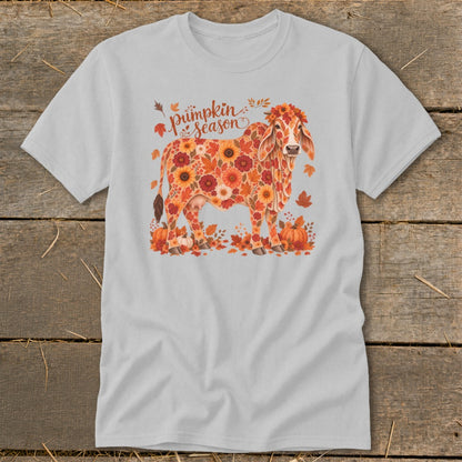 Fall Floral Brahman Cow Classic Tee