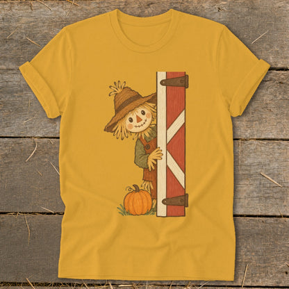 Peeking Scarecrow Softstyle Tee