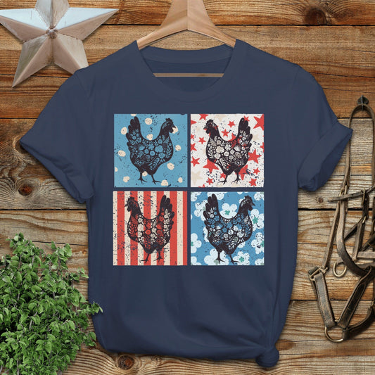 4th and Floral Chickens Softstyle Tee