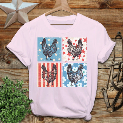4th and Floral Chickens T-Shirt