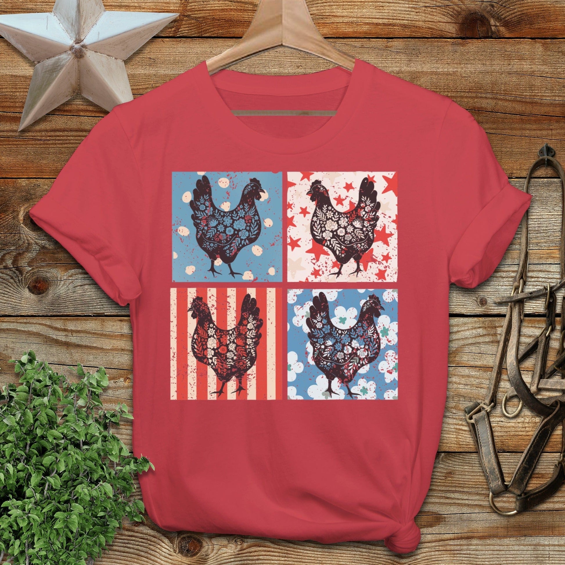4th and Floral Chickens T-Shirt