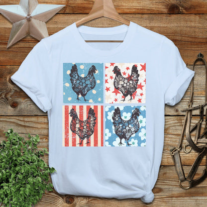 4th and Floral Chickens T-Shirt