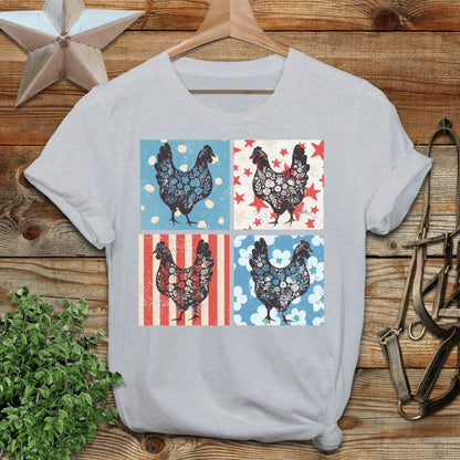 4th and Floral Chickens T-Shirt