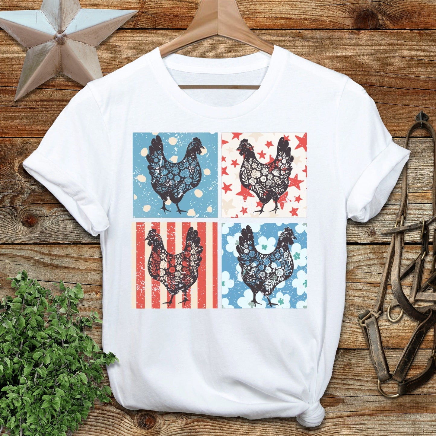 4th and Floral Chickens T-Shirt