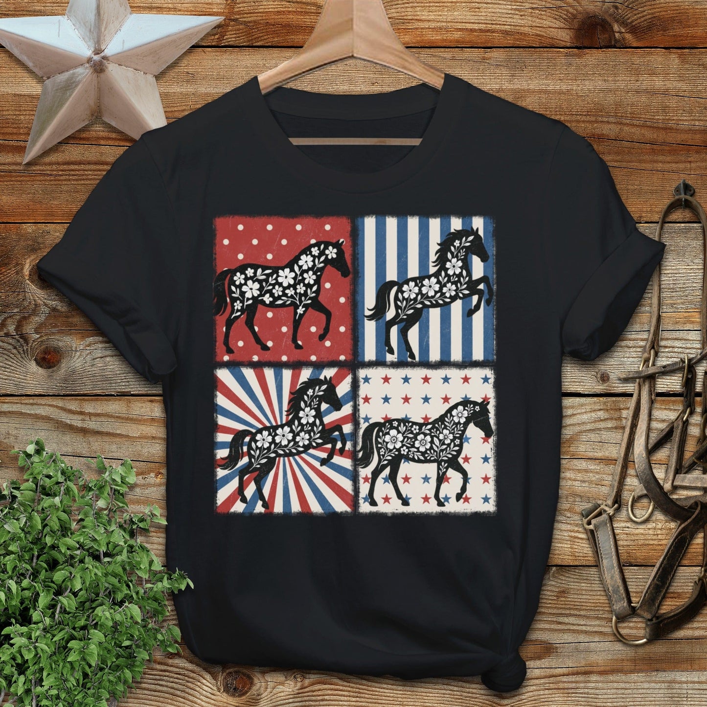 4th and Floral Horses T-Shirt