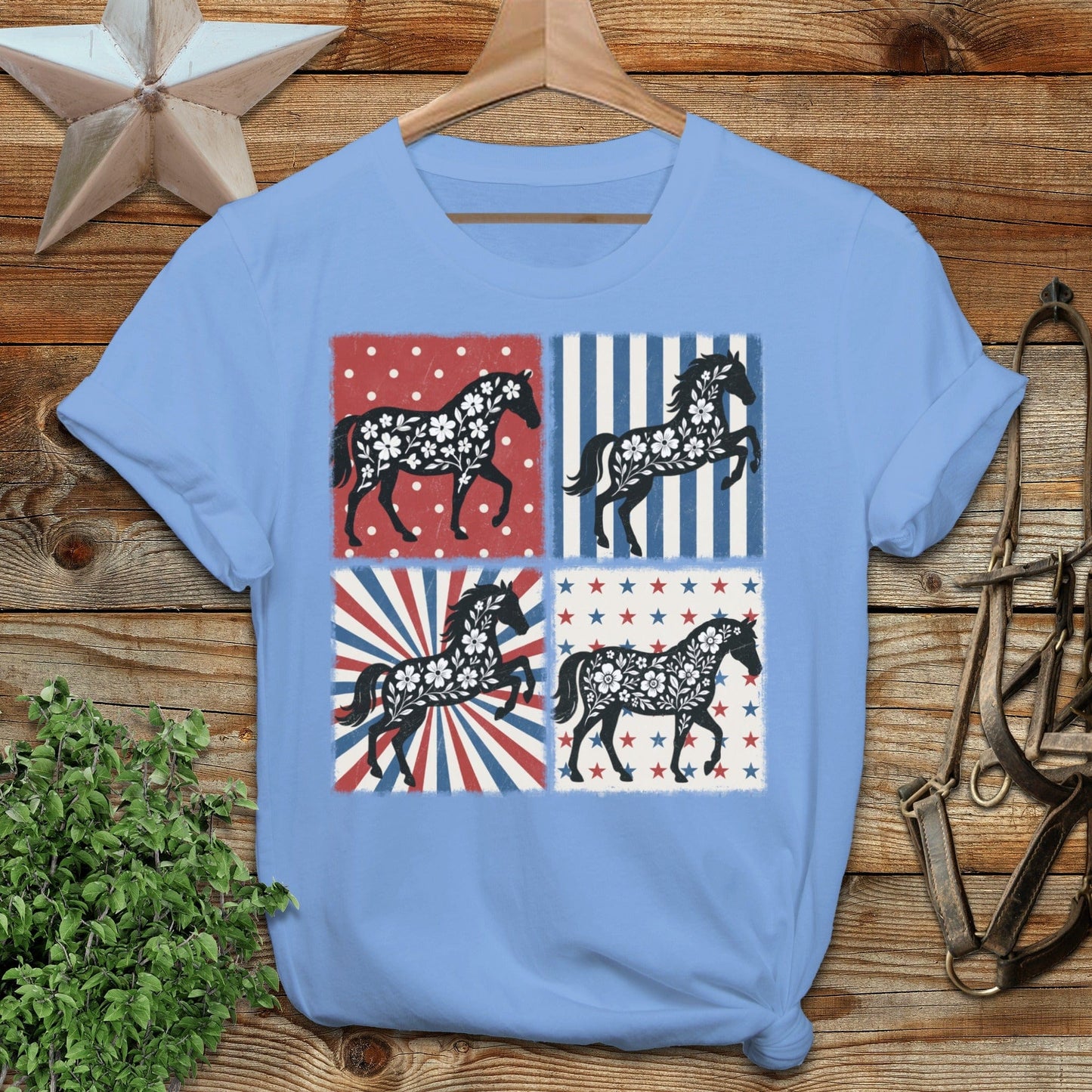 4th and Floral Horses T-Shirt
