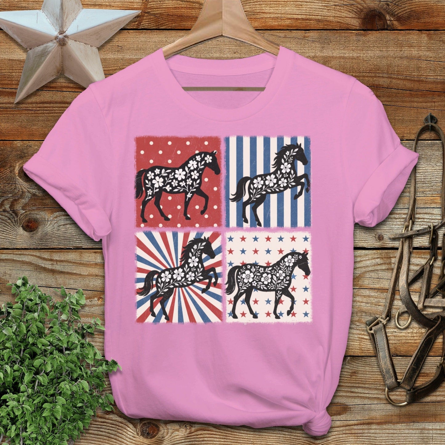 4th and Floral Horses T-Shirt