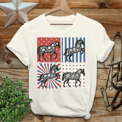 4th and Floral Horses T-Shirt