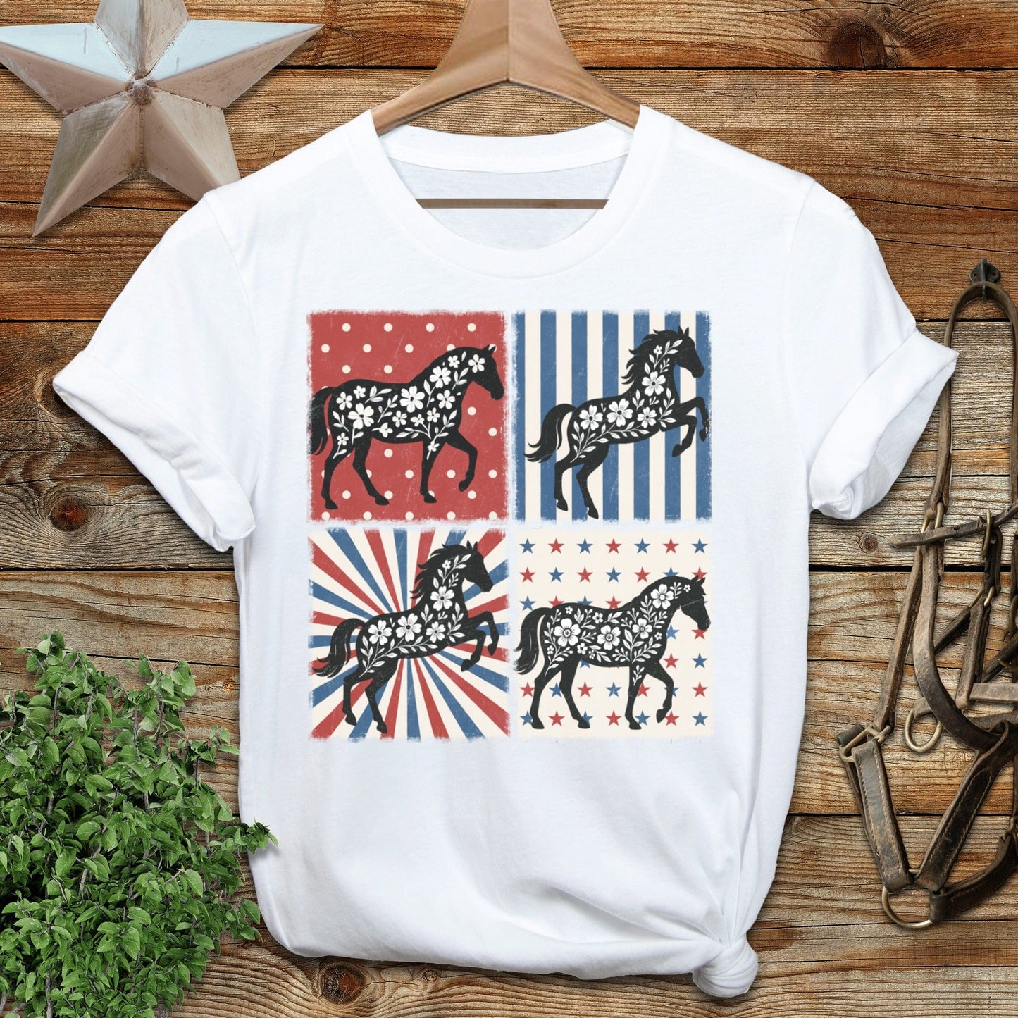 4th and Floral Horses T-Shirt