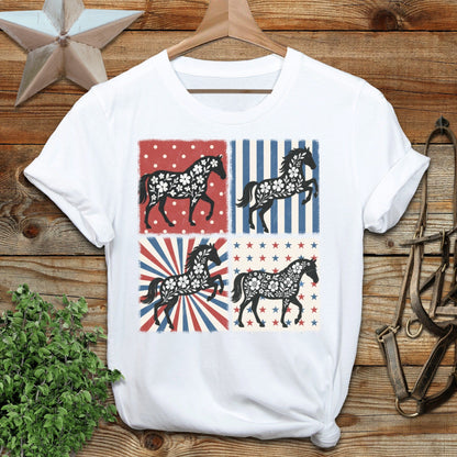 4th and Floral Horses T-Shirt