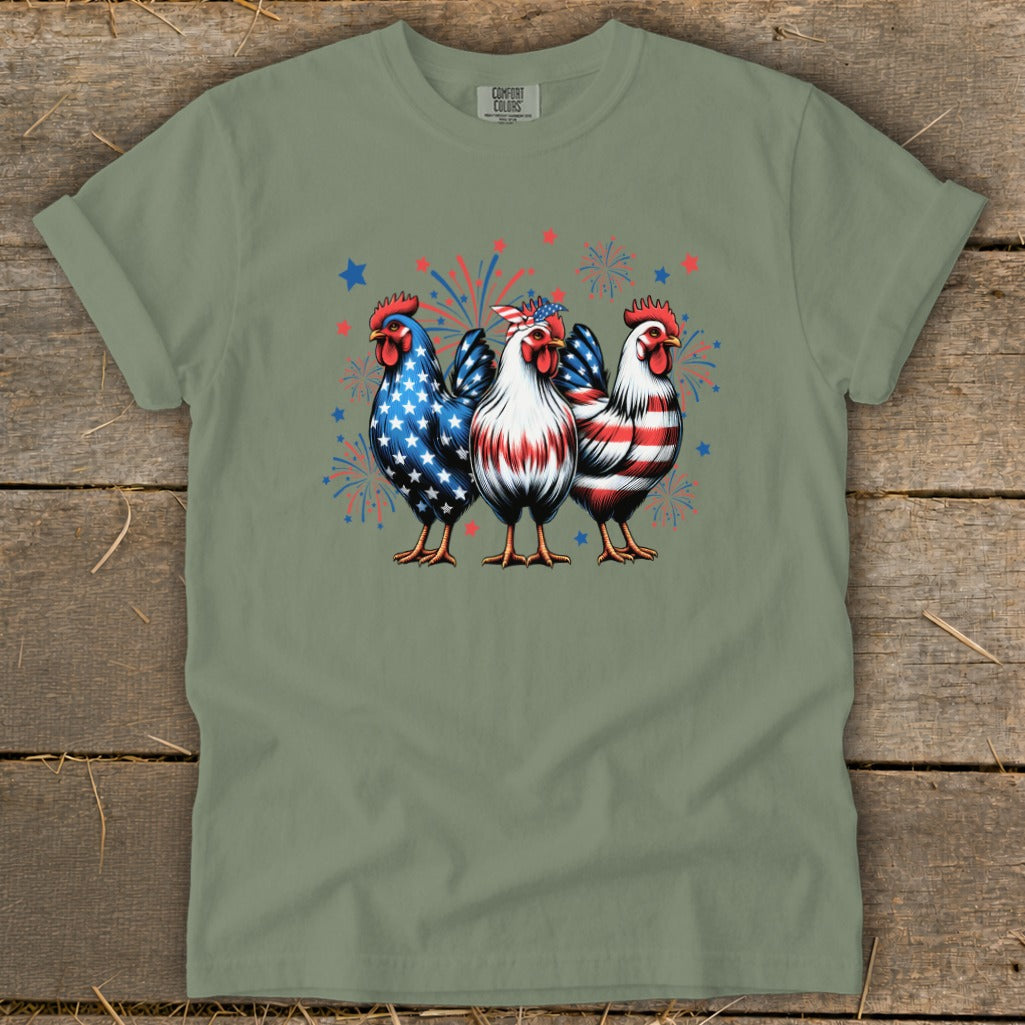 4th of July Chickens Signature Tee