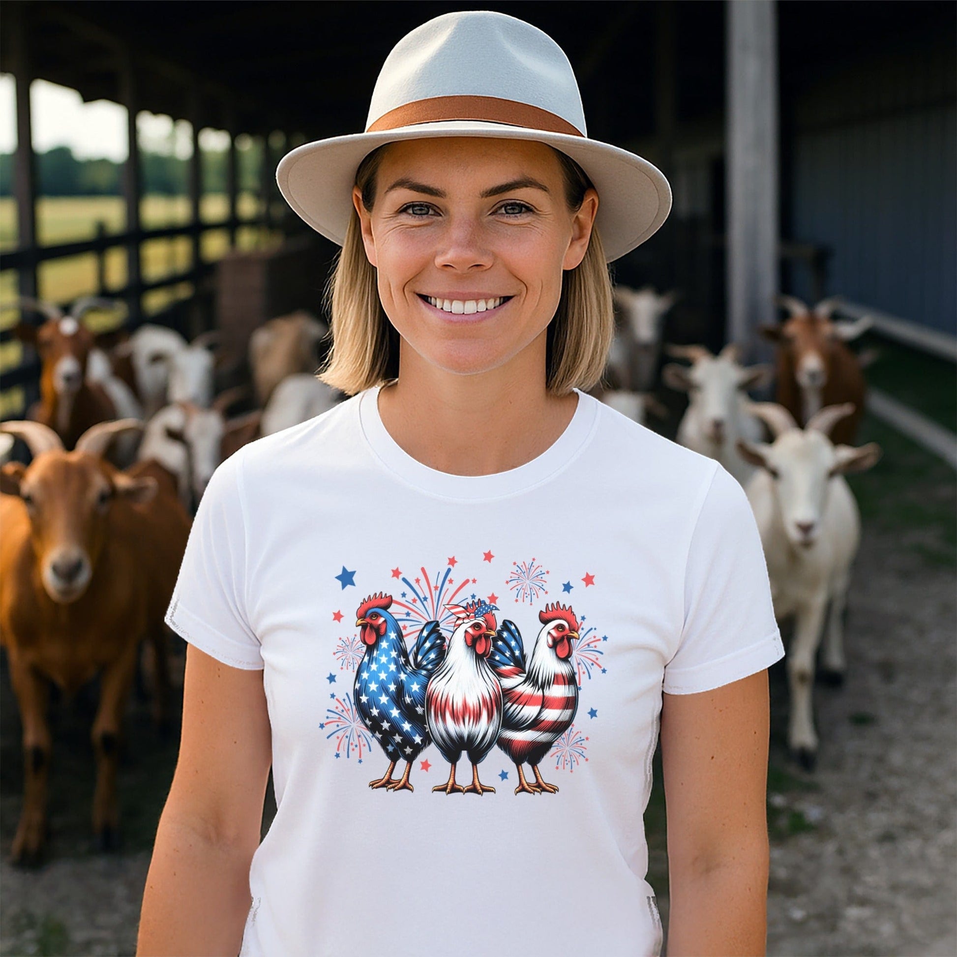 4th of July Chickens T-shirt
