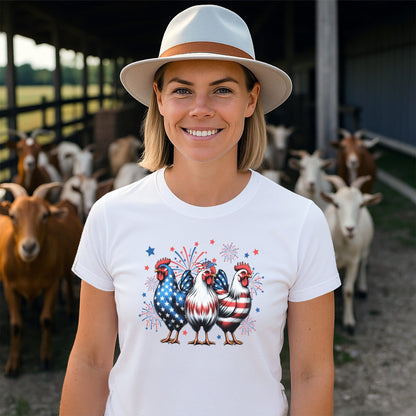 4th of July Chickens T-shirt