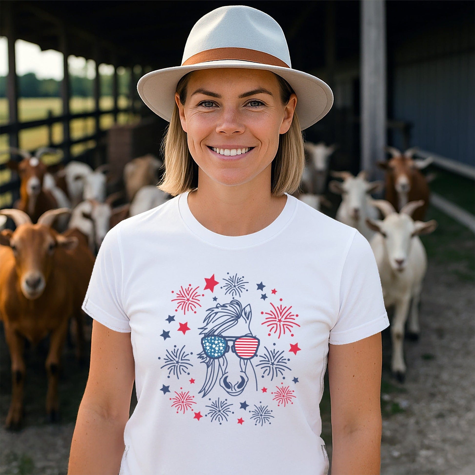 4th of July Horse T-shirt