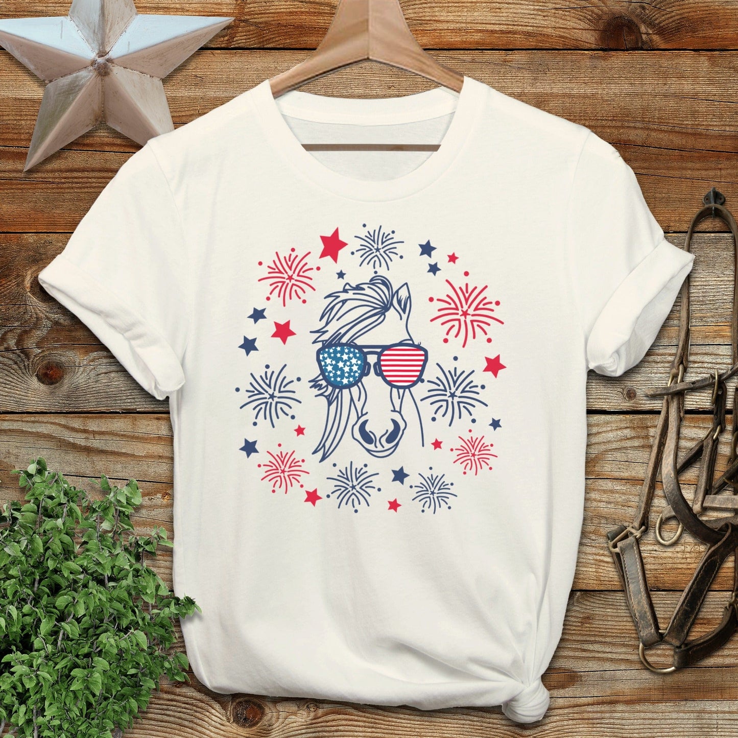 4th of July Horse T-shirt