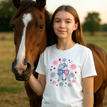 4th of July Horse T-shirt (Youth)